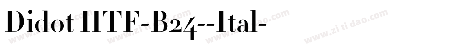 Didot HTF-B24--Ital字体转换